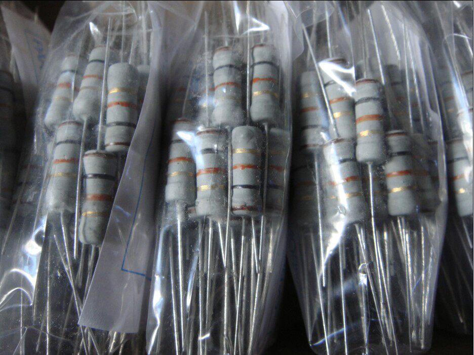 Metal oxide film resistance 2W 1 ohm 5 10 20 47 ohm 51 ohm 100 ohm 220 ohm 470 OHM