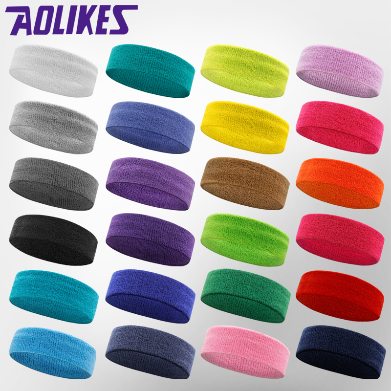 Sports headband yoga hairband tennis sweatband antiperspirant headband gym running basketball towel wiping sweatband