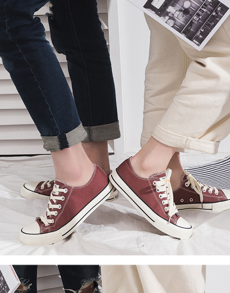 Giày vải nam nam đế thấp giúp giày thoáng khí 2019 mùa thu Hàn Quốc của đôi giày thể thao hoang dã mẫu giày thể thao - Plimsolls giày thể thao juno