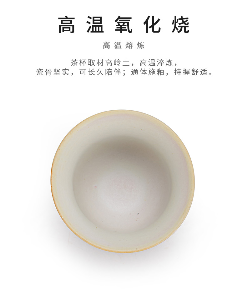 Japanese ceramics up mud glaze kung fu tea cups creative masters cup flying crane figure sample tea cup of tea cups