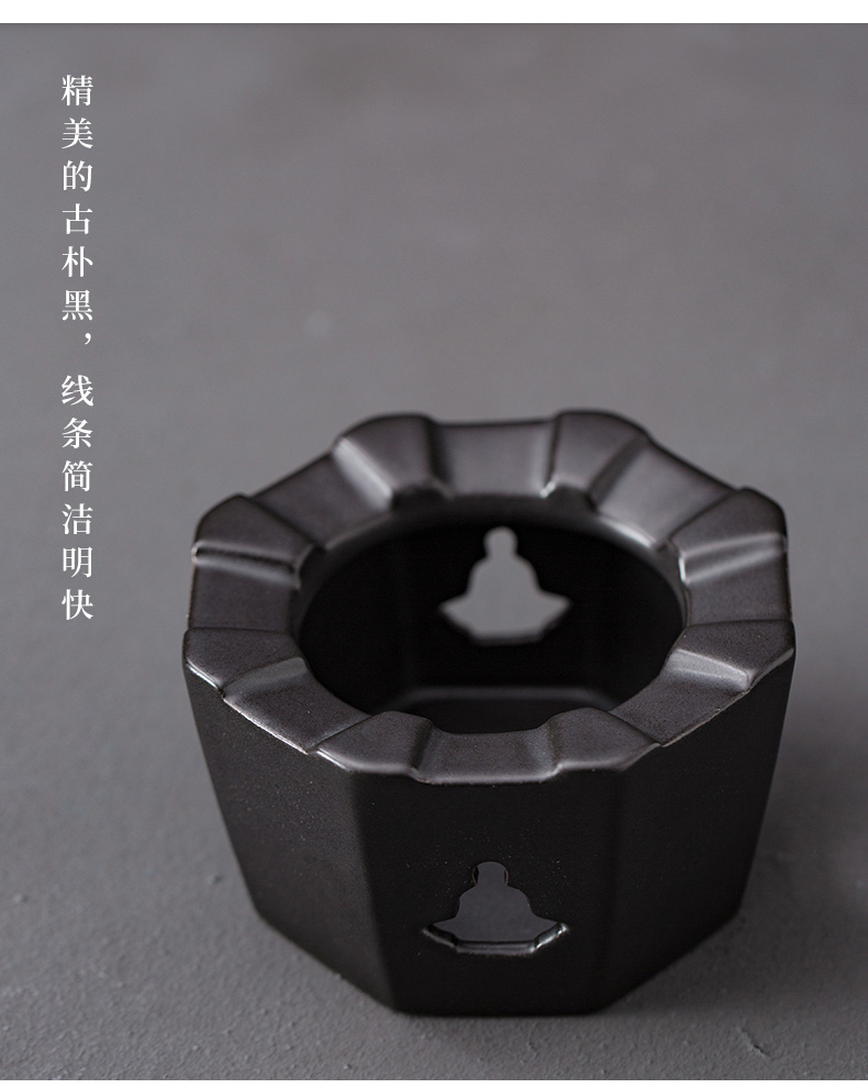 Japanese tea base solid alcohol charcoal'm stove temperature furnace boiling kettle zen tea tea accessories