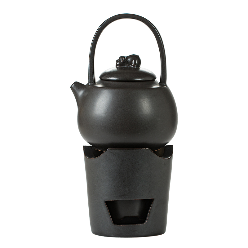 Japanese charcoal'm burning furnace girder pot of large olive charcoal stove fire boil tea tea tea stove ceramic zen kung fu tea set