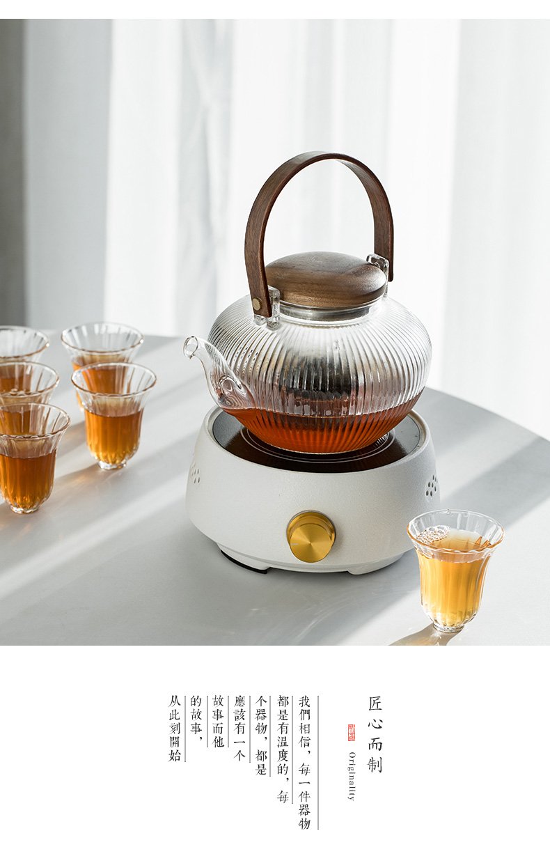 Japanese teapot heat - resistant glass girder TaoLu pot pot electricity heating household kung fu tea tea cup