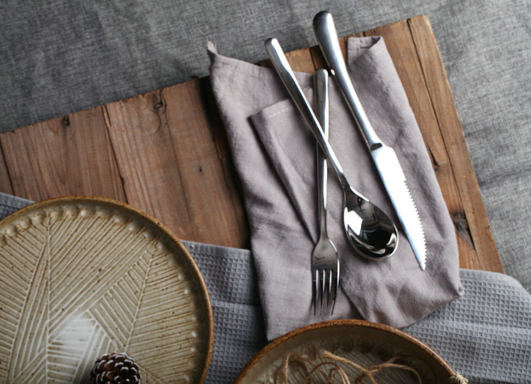 Japanese tableware ceramic plate contracted platter steak plate creative western food dish dish with fish dish dish