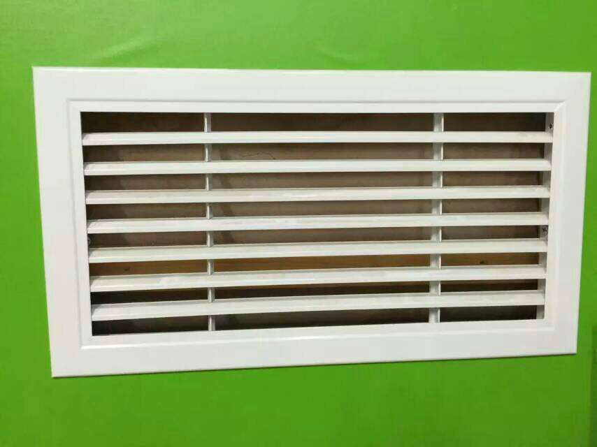 Double-layer louver air outlet openable side wall grille air outlet openable slanted blade return air outlet rain-proof louvers