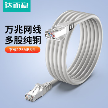 Daerwen Network Cable 10Gbps Category 6A Gigabit Home Use Category 6A Cable Broadband Cable Computer Connection Network Router