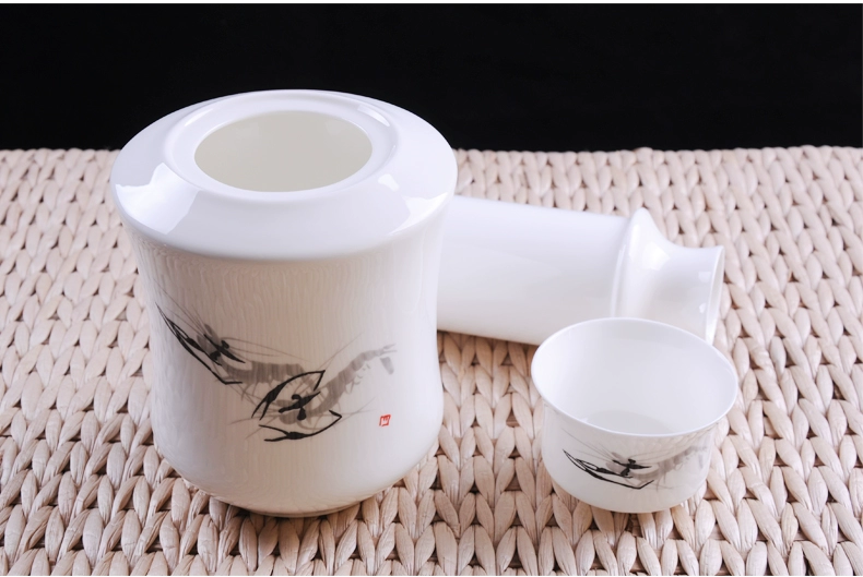Trung Quốc nửa pound rượu ấm nồi lẩu rượu đặt gốm ấm rượu vang vàng rượu vang trắng shochu sưởi ấm nhà