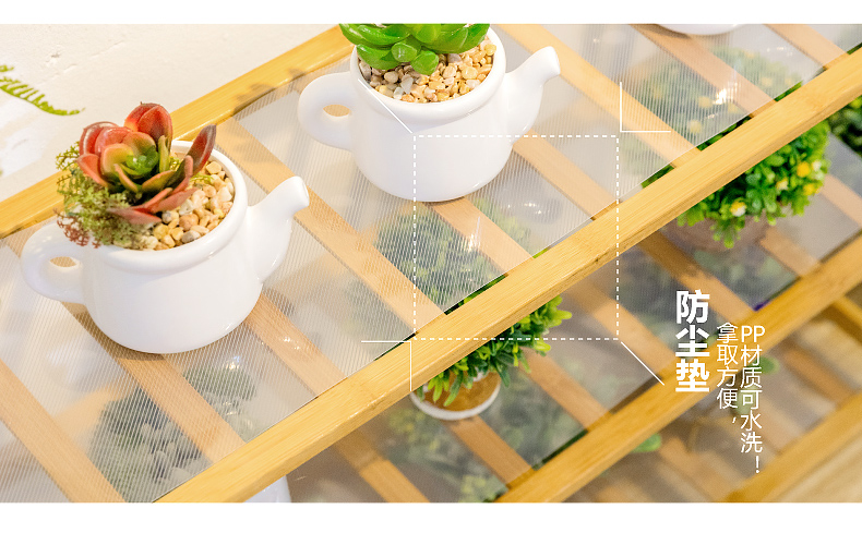 Huangshi Nanzhu rắn gỗ kệ hoa ban công vuông đứng hoa nhiều lớp thịt khung phòng khách ngoài trời giá món ăn - Kệ kệ sách 5 tầng