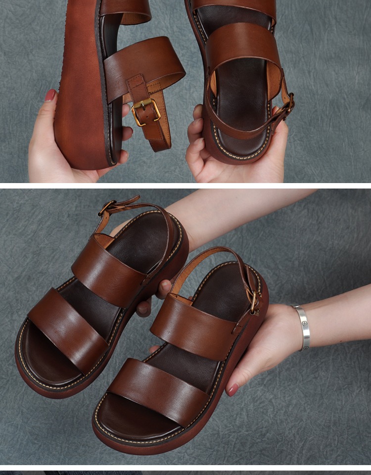 Giày đế xuồng mùa hè 2019 mới - Sandal giày vento nữ