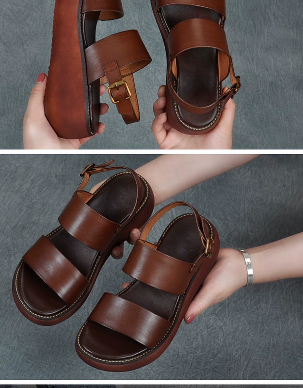 Giày đế xuồng mùa hè 2019 mới - Sandal