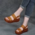 Giày đế xuồng mùa hè 2019 mới - Sandal giày sandal nữ tốt Sandal