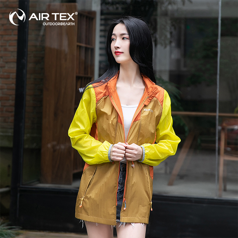 Art Outdoor Sun Visor Sunscreen Sunscreen Woman Medium Long Version Casual Loose Skin Jersey Woman Summer Beach Sunscreen