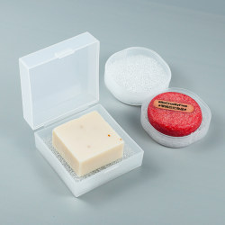 Portable Travel Draining Shampoo Soap Box, Essential Oil Soap Box, Japanese-Style Face Soap Holder, Household Square Sponge Soap Box