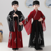 Childrens Hanfu Boys summer costume Tang costume Childrens Chinese style Childrens clothing Boys ancient style Young master clothing Fairy thin section