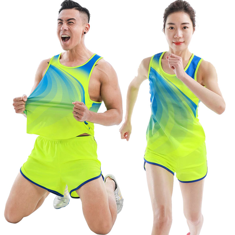 Tracksuit Suit Men and Women Marathon Competition Vest Shorts Customised Girls Short Running Sportswear Long Run