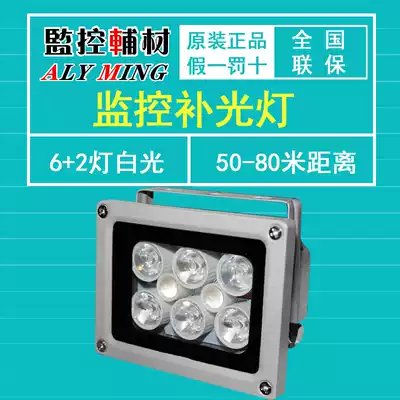 12v monitoring fill light bright white light 10W white light auxiliary light LED white light lighting license plate 8 array light