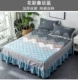 Bông bedspread bông giường váy mảnh duy nhất của bông và nệm bông bìa 1.5m1.8 Mega dày Hàn Quốc phiên bản của các tấm chống trượt - Váy Petti váy giường khách sạn