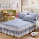 Bông trải giường giường giường váy váy cotton một mảnh bedspread Hàn Quốc Simmons khăn trải giường không trượt 1.8m tay áo cưới - Váy Petti