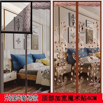 Household large door curtain partition anti-fly anti-mosquito summer aluminum alloy magnetic screen door net Velcro self-priming living room