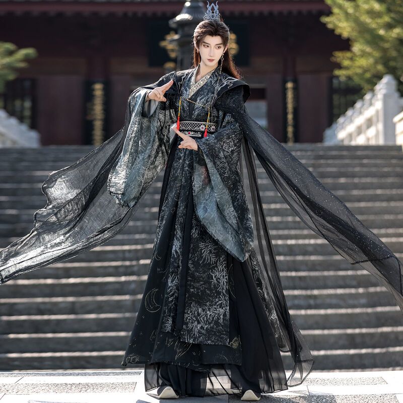 Hanfu for Men and Women 2025 New Style Ethnic Traditional Clothing Film and Television Fairy Style Dark Robe Brocade Guard Flying Fish Suit Autumn Hanfu for Men and Women 2025 New Style Ethnic Traditional Clothing Film and Television Fairy Style Dark Robe Brocade Guard Flying Fish Suit Autumn