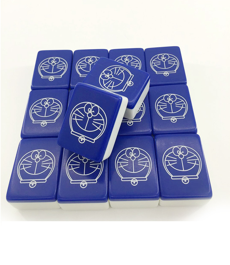 Han Yi chơi tay mạt chược thương hiệu nhà leng keng mèo máy mèo hoạt hình thẻ mạt chược ký túc xá mạt chược thương hiệu tùy chỉnh - Các lớp học Mạt chược / Cờ vua / giáo dục bộ cờ vua cờ lớn