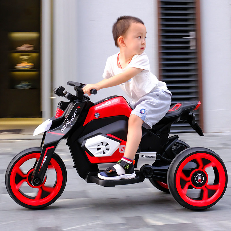 Bedochic new future warrior children electric motor car future baby three-wheeled electric play car can sit double