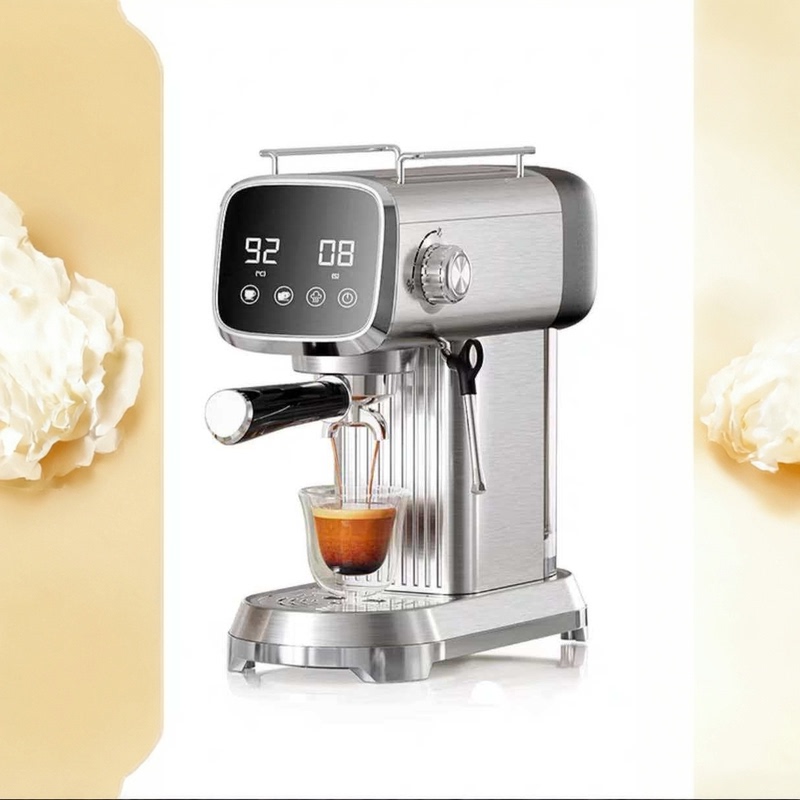 【Mcn】High-End Italian Espresso Semi-Automatic Coffee Machine with Lcd Display, 20Bar High-Pressure Extraction 8818 【Mcn】High-End Italian Espresso Semi-Automatic Coffee Machine with Lcd Display, 20Bar High-Pressure Extraction 8818