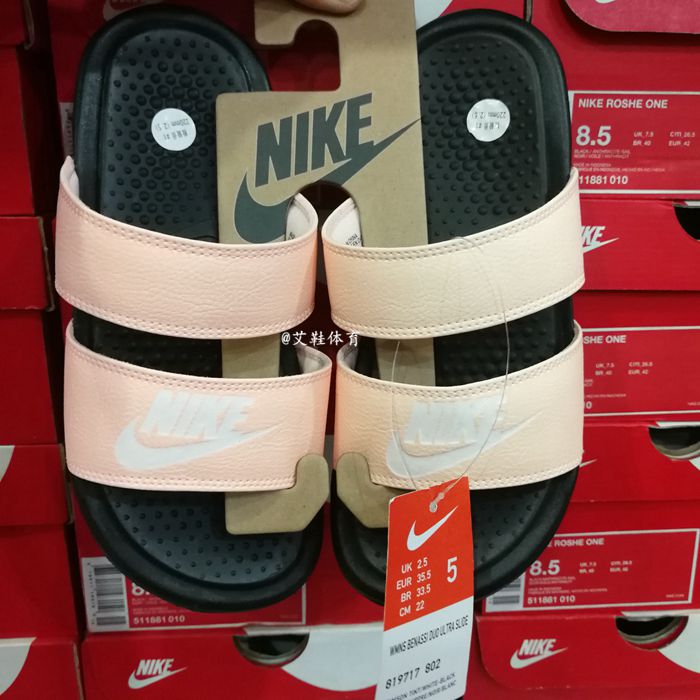 Dép nữ Nike dép 2018 mùa hè mới đôi quai Ninja Dép đi trong nhà và dép đi biển 819717-802 - Dép thể thao dép local brand