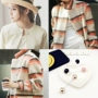 Phiên bản Hàn Quốc đơn giản từ ngọc trai pin pin cổ áo pin pin Hàn Quốc khăn quàng cổ áo len cardigan khăn quàng cổ trâm cài áo đại