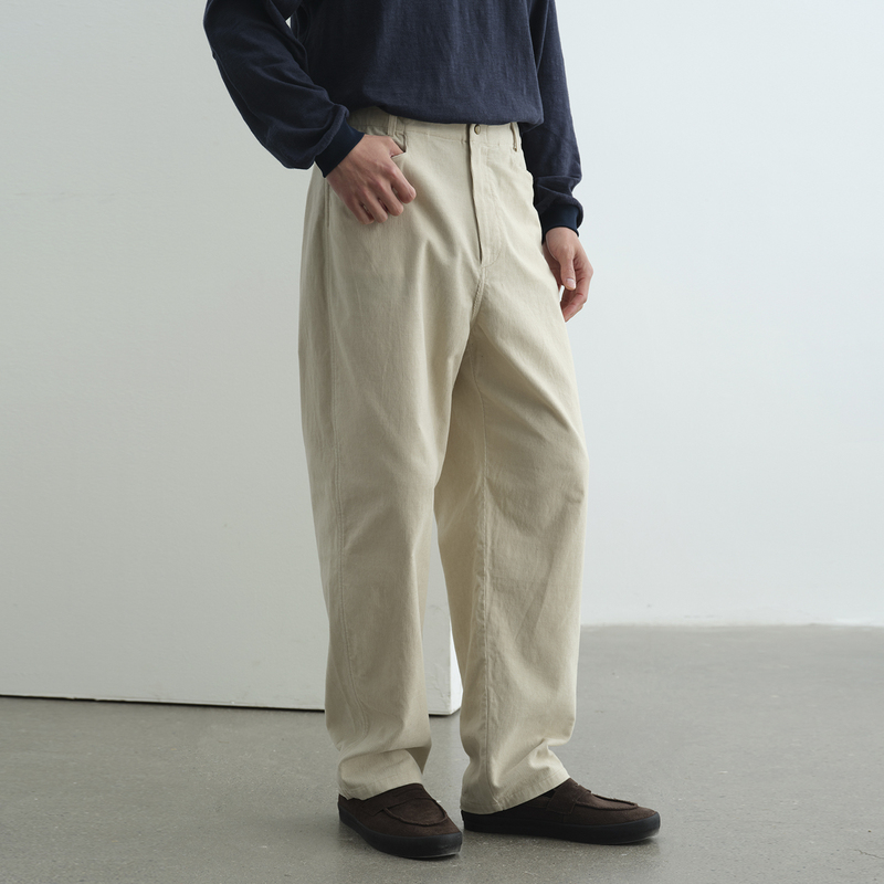 Npopo Japanese Imported Sun-Dried Pure Cotton Lightweight Soft Corduroy Waffle Summer Casual Straight-Leg Pants