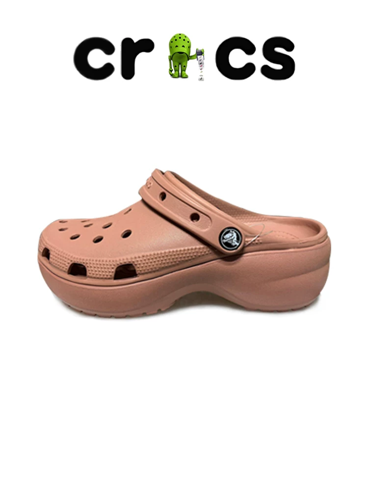 Crocs женские Crocs женские облако Оуян Нана той же стиль клиновидной подошвы платформа увеличенная обувь для пляжа 206750