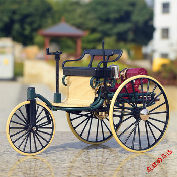 1886 Carl Benz's Mercedes-Benz No. 1 Vintage Car Model, the First Car, Collectible Craft Ornament