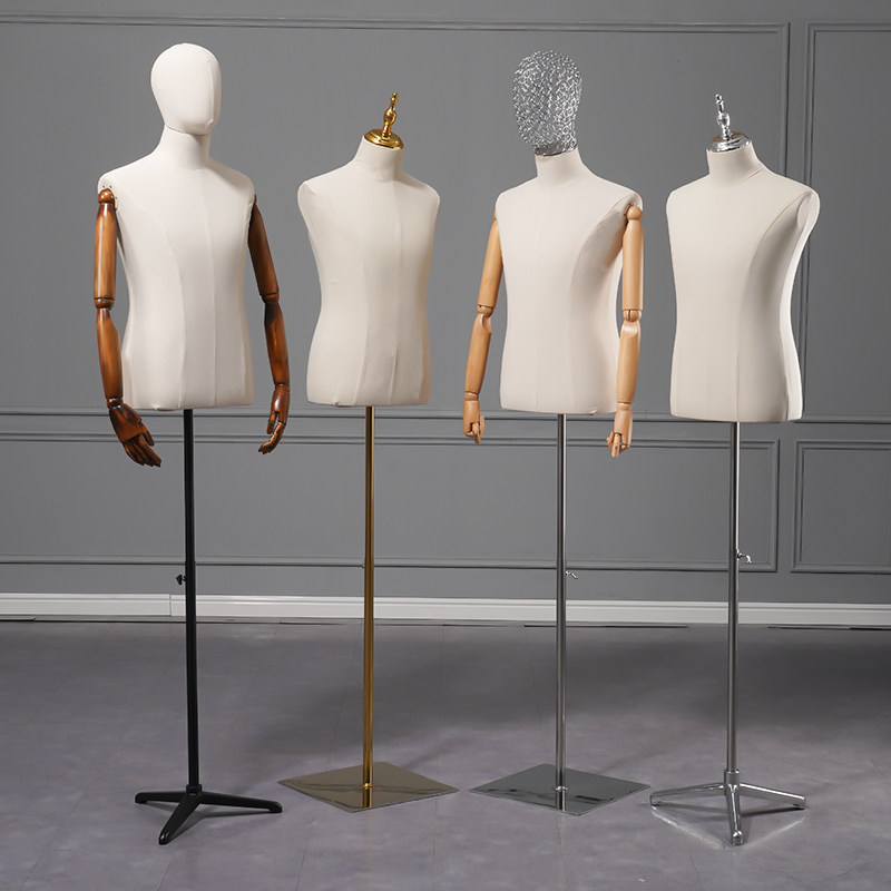Model male props half body full body human platform men's clothing store dummy model window clothing store clothes display rack