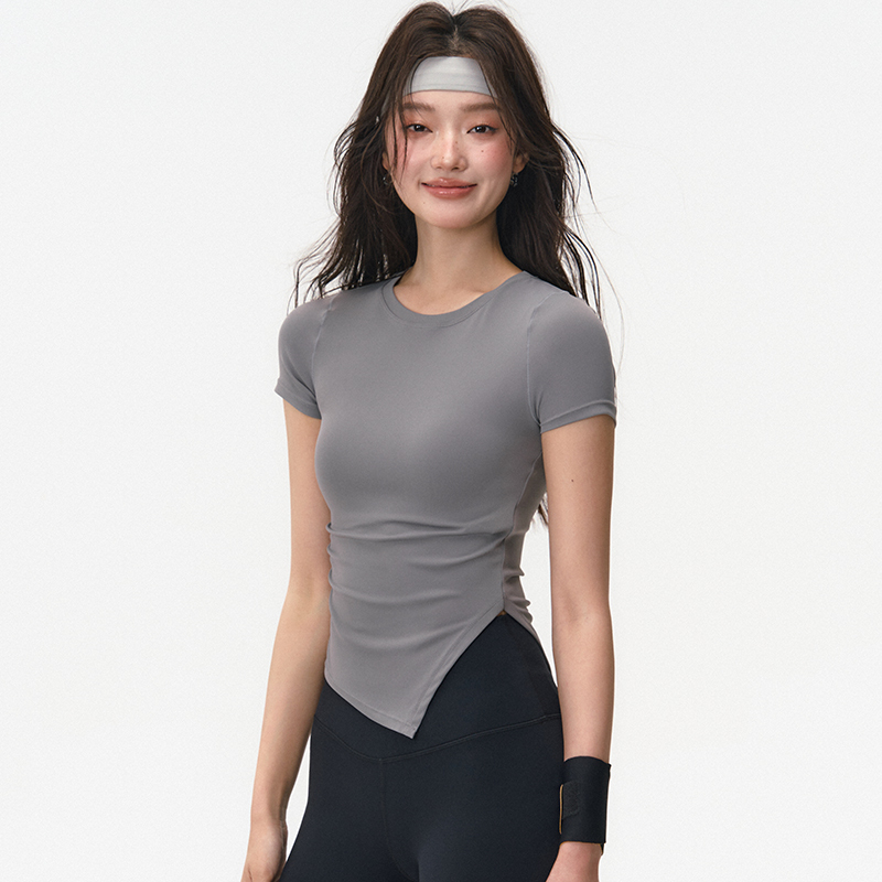Weightlifting Fairy New Cool Breathable Yoga Short Sleeve Women's Antibacterial Outdoor Running Sports T-Shirt Training Fitness Clothing