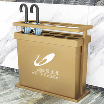 Sales department outdoor umbrella stand free custom LOGO commercial storage umbrella stand High-grade wrought iron hotel umbrella stand