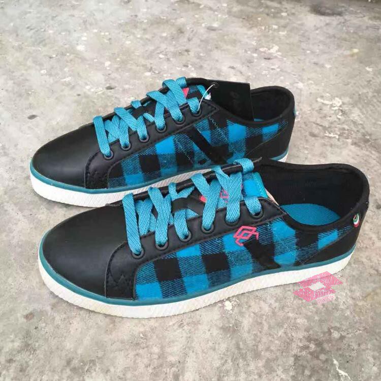 Already open glue handling LOTTO women's classic plaid cashmere fabric casual shoes ELFF018-2
