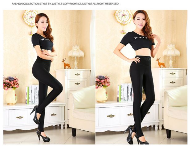 Mùa xuân và mùa thu mỏng phần lưới hai lớp giả thịt màu lớn kích thước quần legging đen mặc quần cạp cao nữ quần dài legging thu đông đẹp