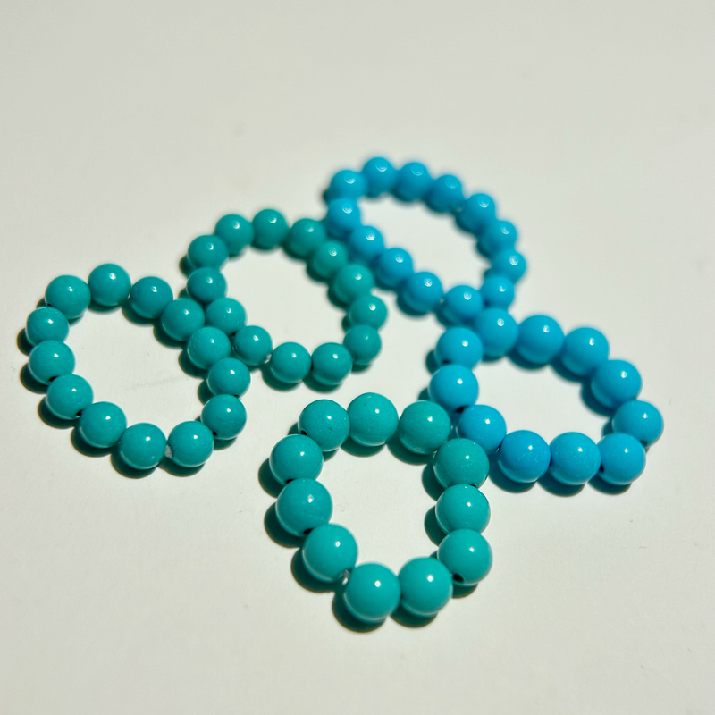 Hubei Natural Turquoise 3mm Rice Beads Peach-Shaped Ring Monkey Head Accessories Ring Band Direct Sale from the Place of Origin Hubei Natural Turquoise 3mm Rice Beads Peach-Shaped Ring Monkey Head Accessories Ring Band Direct Sale from the Place of Origin