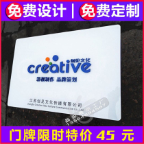 Acrylic UV printing three-dimensional company door advertising brand display card opening account card plaque nameplate custom