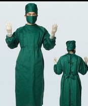 Anti-dress surgeries Long sleeves Medical use Isolation clothes pure cotton male and female hand washing surgery clothes ink green