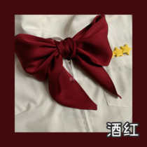 (Satin straight towel)JK uniform accessories hand-made bow school for Japanese students to wear
