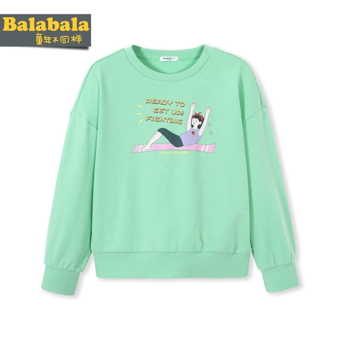 巴拉巴拉 Детская базовая приятная телу осенняя толстовка, в западном стиле, детская одежда, в корейском стиле