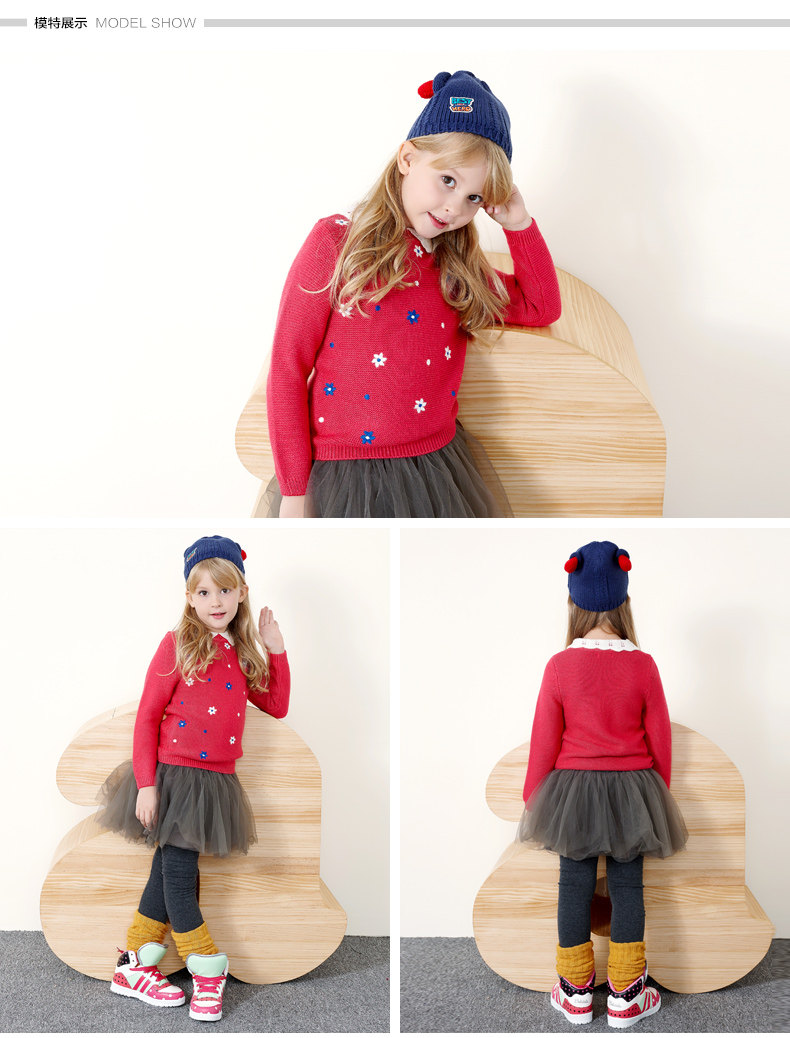 Pull fille à manche longue - Ref 2105849 Image 10
