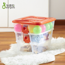 Di Jialun environmentally friendly multi-layer storage box high transparent food storage box kitchen storage box vegetable and fruit preservation box