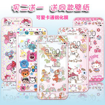 6s 7 8 tempered color film Apple 7p 8p cartoon cute HD all-inclusive for iphonese2 mobile phone film