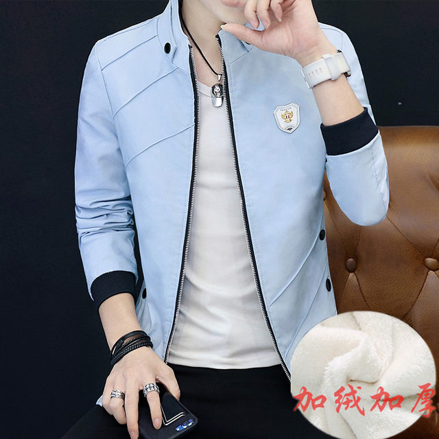 Spring and Autumn Denim Jacket for 12-15 Year Old Boys, Teenagers, Students, with Fleece Lining and Thickened Design, Trendy Outerwear for Older Children