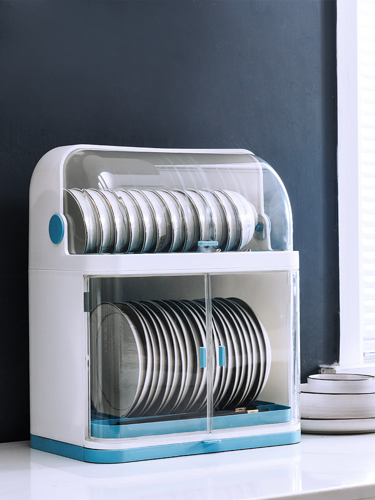 Kitchen with lid Double bowls Chopsticks Drain Shelf containing box Large Number of bowls Bowl Tray Chopsticks Spoon Shelve clamshell Leaky Bowl Tray Cabinet