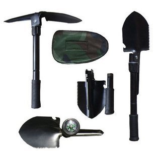 Small sapper shovel Multi-function shovel Folding shovel Garden shovel with outer bag Small and portable