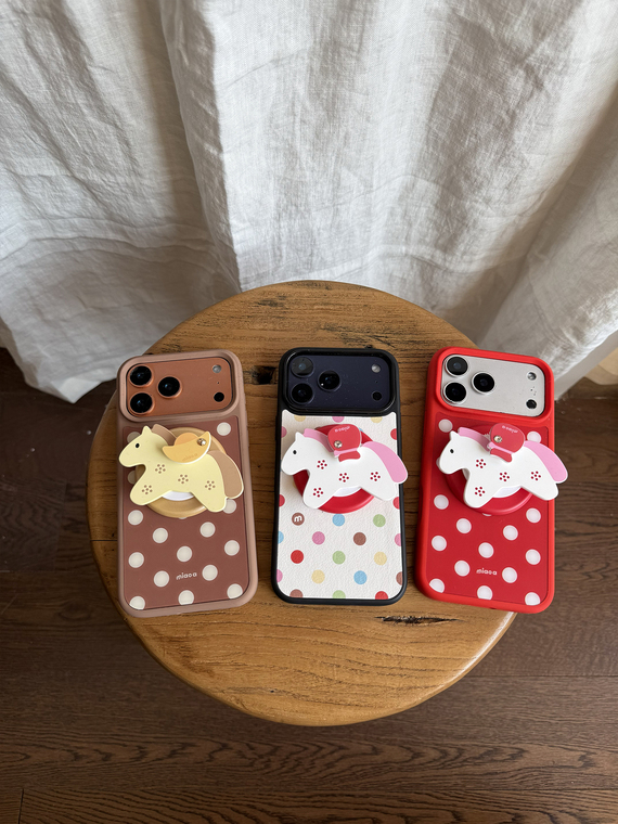 Retro Polka Dot Color Block iPhone Case for iPhone 17, 16, 15, 14 and 13 - view 7