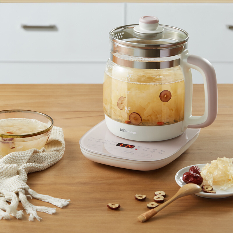 Bear multi-function electric kettle home office health pot teapot glass tea maker 1 5L decoction pot